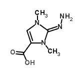 CAS#: 754201-38-2， (2E)-2-Hydrazono-1,3-dimethyl-2,3-dihydro-1H-imidazole-4-carboxylic acid