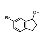结构式 CAS# 75476-86-7, 6-溴-1-茚满醇