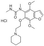 CAS#: 75883-73-7， 1-[4,7-Dimethoxy-6-(2-Piperidin-1-Ylethoxy)-1-Benzofuran-5-Yl]-1,3-Dimethylurea Hydrochloride