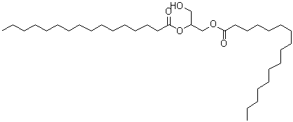 CAS#: 761-35-3， 3-Hydroxy-1,2-propanediyl dihexadecanoate