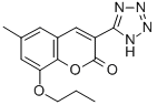 CAS 登录号：76239-41-3， 6-甲基-8-丙氧基-3-(2H-四唑-5-基)苯并吡喃-2-酮