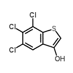 CAS 登录号：76261-45-5， 5,6,7-三氯-1-苯并噻吩-3-醇