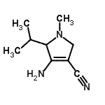 CAS#: 763071-75-6， 4-Amino-5-isopropyl-1-methyl-2,5-dihydro-1H-pyrrole-3-carbonitrile