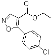 CAS#: 76344-83-7， Ethyl 5-(4-chlorophenyl)-1,2-oxazole-4-carboxylate