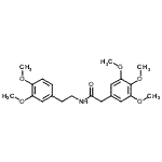 CAS#: 7668-87-3， N-[2-(3,4-Dimethoxyphenyl)ethyl]-2-(3,4,5-trimethoxyphenyl)acetamide