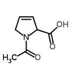 CAS 登录号：76945-40-9， 1-乙酰基-2,5-二氢-1H-吡咯-2-羧酸