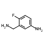 结构式 CAS# 771571-82-5, 3-(氨基甲基)-4-氟苯胺