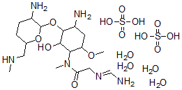 CAS#: 77312-56-2， 2''-N-Formimidoylistamycin B disulfate tetrahydrate