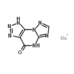 CAS 登录号：77862-96-5， 1H-[1,2,4]三唑并[1,5-a]-1,2,3-三唑并[4,5-e]嘧啶-4(5H)-酮,钠盐(1:1)