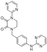 CAS#: 77917-35-2， 1-Pyrazin-2-Yl-4-[[4-(Pyrimidin-2-Ylamino)Phenyl]Methyl]Piperazine-2,3-Dione