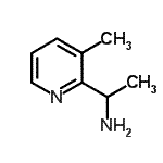 结构式 CAS# 780803-63-6, 1-(3-甲基-2-吡啶基)乙胺