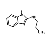 结构式 CAS# 78508-36-8, N-丙基-1H-苯并咪唑-2-胺
