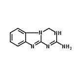 结构式 CAS# 78650-01-8, 1,4-二氢[1,3,5]三嗪并[1,2-a]苯并咪唑-2-胺