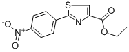 结构式 CAS# 78979-64-3, 2-(4-硝基-苯基)-噻唑-4-羧酸乙酯