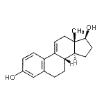CAS#: 791-69-5， (17beta)-Estra-1,3,5(10),9(11)-tetraene-3,17-diol