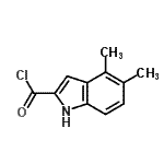 CAS#: 79112-13-3， 4,5-Dimethyl-1H-indole-2-carbonyl chloride