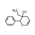 CAS#: 796076-93-2， 3-Ethyl-2-phenyl-3,4-dihydro-2H-pyran-3-ol
