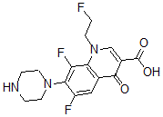 CAS#: 79660-71-2， 6,8-Difluoro-1-(2-Fluoroethyl)-4-Oxo-7-Piperazin-1-Ylquinoline-3-Carboxylic Acid