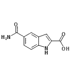 CAS 登录号：796870-67-2， 5-氨基甲酰-1H-吲哚-2-羧酸