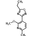 CAS#: 797770-41-3， 3-(5-Ethyl-1,2,4-oxadiazol-3-yl)-2-methoxy-6-methylpyridine