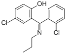CAS 登录号：80018-08-2， 2-(丙基亚胺-(2-氯苯基)甲基)-4-氯苯酚