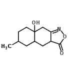 CAS#: 804441-05-2， 8a-Hydroxy-6-methyl-4,4a,5,6,7,8,8a,9-octahydronaphtho[2,3-c][1,2]oxazol-3(3aH)-one