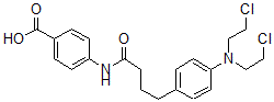 CAS#: 80497-41-2， 4-[4-[4-[Bis(2-chloroethyl)amino]phenyl]butanoylamino]benzoic acid