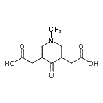 CAS#: 806595-98-2， 2,2'-(1-Methyl-4-oxo-3,5-piperidinediyl)diacetic acid