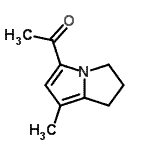 CAS 登录号：80933-77-3， 1-(7-甲基-2,3-二氢-1H-吡咯里嗪-5-基)乙酮
