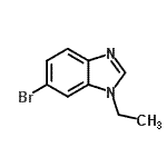 结构式 CAS# 813449-00-2, 6-溴-1-乙基-1H-苯并咪唑