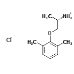 CAS#: 81771-85-9， (2S)-1-(2,6-Dimethylphenoxy)-2-propanaminium chloride