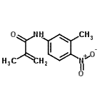 CAS 登录号：821764-65-2， 2-甲基-N-(3-甲基-4-硝基苯基)丙烯酰胺