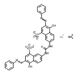 CAS#: 83232-34-2， Ammonium sodium 7,7'-(carbonyldiimino)bis[4-hydroxy-3-(phenyldiazenyl)-1-naphthalenesulfonate] (1:1:1)