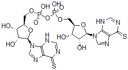 CAS#: 83385-99-3， P(1),P(2)-Bis(6-Mercaptopurine-9 beta-Ribofuranoside)-5'-Pyrophosphate
