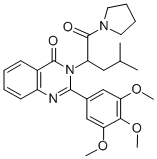 CAS#: 83409-11-4， 1-(4-Methyl-1-Oxo-2-(4-Oxo-2-(3,4,5-Trimethoxyphenyl)-3(4H)-Quinazolinyl)Pentyl)Pyrrolidine