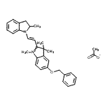 CAS#: 83949-85-3， 5-(Benzyloxy)-1,3,3-trimethyl-2-[(E)-2-(2-methyl-2,3-dihydro-1H-indol-1-yl)vinyl]-3H-indolium acetate