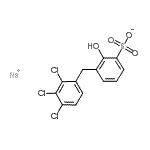 CAS 登录号：84100-70-9， 钠2-羟基-3-(2,3,4-三氯苄基)苯磺酸酯