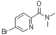 结构式 CAS# 845305-86-4, 5-溴-N,N-二甲基-2-吡啶甲酰胺
