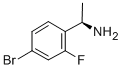 结构式 CAS# 845930-79-2, (alphaR)-4-溴-2-氟-alpha-甲基-苯甲胺
