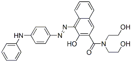 CAS#: 84604-36-4， 3-Hydroxy-N,N-Bis(2-Hydroxyethyl)-4-[[4-(Phenylamino)Phenyl]Azo]Naphthalene-2-Carboxamide