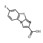 结构式 CAS# 849924-90-9, 7-氟咪唑并[2,1-b][1,3]苯并噻唑-2-羧酸