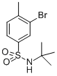 结构式 CAS# 850429-70-8, N-叔丁基-3-溴-4-甲基苯磺酰胺