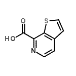 结构式 CAS# 852532-64-0, 噻吩并[2,3-c]吡啶-7-羧酸