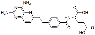 CAS#: 85345-35-3， (2S)-2-[[4-[2-(2,4-Diamino-3,5,10-Triazabicyclo[4.4.0]Deca-2,4,7,9,11-Pentaen-9-Yl)Ethyl]Benzoyl]Amino]Pentanedioic Acid