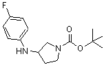 CAS#: 853577-87-4， 2-Methyl-2-propanyl 3-[(4-fluorophenyl)amino]-1-pyrrolidinecarboxylate