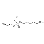 CAS 登录号：85391-10-2， 钾己基2-羟基乙基磷酸酯