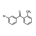 结构式 CAS# 854020-89-6, (3-溴苯基)(2-甲基苯基)甲酮