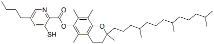 CAS#: 85446-84-0， [2,5,7,8-Tetramethyl-2-(4,8,12-Trimethyltridecyl)Chroman-6-Yl] 5-Butyl Sulfanylpyridine-2-Carboxylate