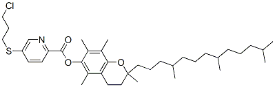 CAS#: 85446-89-5， [2,5,7,8-Tetramethyl-2-(4,8,12-Trimethyltridecyl)Chroman-6-Yl] 5-(3-Chloropropylsulfanyl)Pyridine-2-Carboxylate