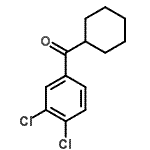 结构式 CAS# 854892-34-5, 环己基(3,4-二氯苯基)甲酮